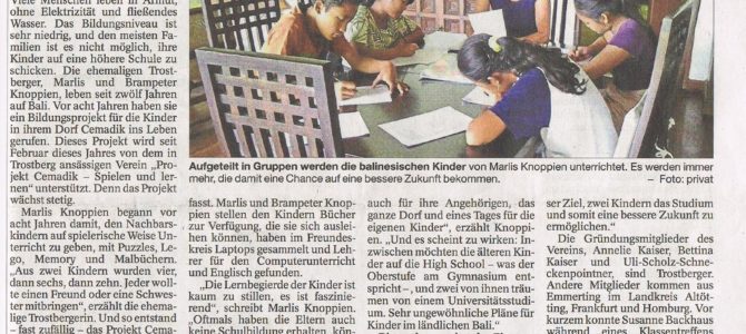 A support from Germany for our Project